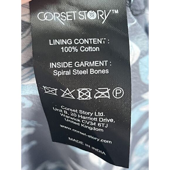 Corset Story Mesh Panel Maxi Dress •26• Floral Waist Trainer Reducer $621 NWT - Picture 16 of 16